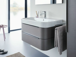 HAPPY D.2 - Wall-mounted vanity unit with drawers - Washbasin cabinet by Duravit