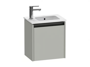 KETHO.2 - Single wall-mounted wooden vanity unit with integrated washbasin - Washbasin cabinet by Duravit