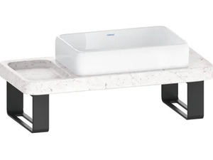 QATEGO - Carrara marble washbasin countertop / washbasin - Washbasin by Duravit