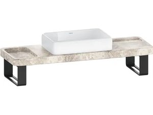 QATEGO - Travertine washbasin countertop / washbasin - Washbasin by Duravit