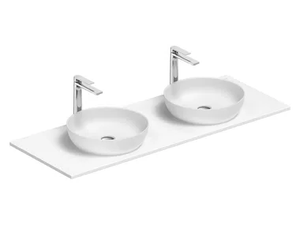 SIVIDA - Double composite material washbasin countertop - Washbasin by Duravit