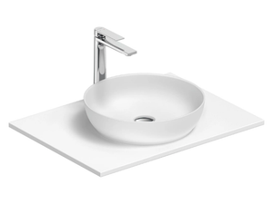 SIVIDA - Single composite material washbasin countertop - Washbasin by Duravit