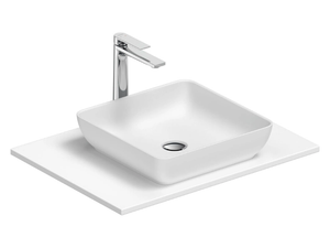 SIVIDA - Single composite material washbasin countertop - Washbasin by Duravit