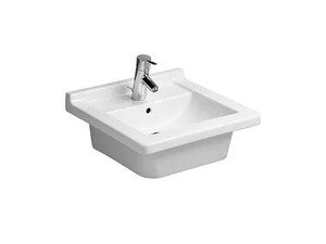 STARCK 3 - Inset grinded ceramic washbasin - Washbasin by Duravit