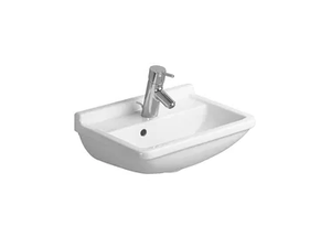 STARCK 3 - Rectangular ceramic handrinse basin - Washbasin by Duravit