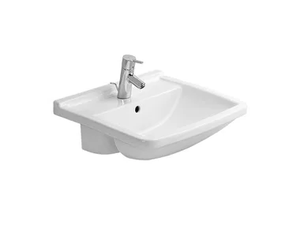 STARCK 3 - Semi-inset ceramic washbasin - Washbasin by Duravit