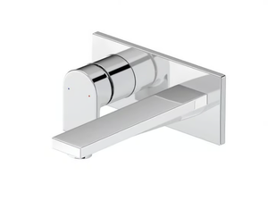 TULUM - 2 hole wall-mounted washbasin mixer with plate - Tap by Duravit