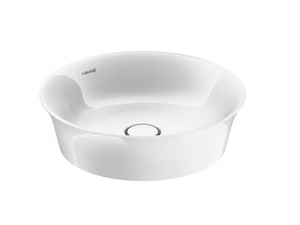 WHITE TULIP - Countertop round single ceramic washbasin - Washbasin by Duravit
