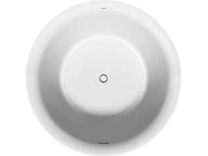 WHITE TULIP - Freestanding round ceramic bathtub - Bathtub by Duravit