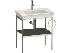 WHITE TULIP WT4543 / WT4544 - Floor-standing single metal console sink with towel rail - Washbasin cabinet by Duravit