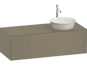 WHITE TULIP WT4977 - Single wall-mounted wooden vanity unit with drawers - Washbasin cabinet by Duravit