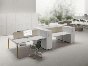 DV802 - Sectional metal and melamine office desk - Desk by DVO