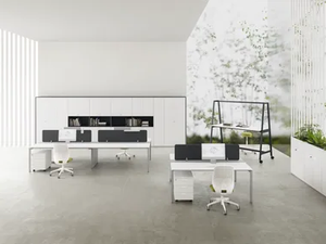 DV802 - Sectional metal and melamine office desk - Desk by DVO