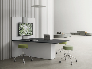 E-MEDIA - Melamine office desk / meeting table - Desk by DVO