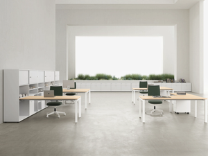 ENTITY - Sectional melamine and metal office desk - Desk by DVO