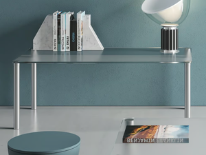 Metal coffee table - Glass and metal high side table - Coffee table by DVO