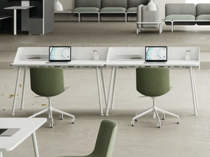 NIDA - Sectional metal and melamine writing desk - Desk by DVO