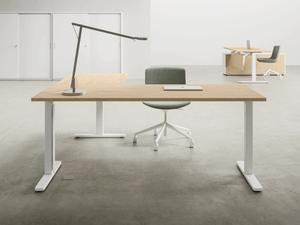 NOBU - Sectional melamine and metal office desk - Desk by DVO