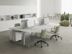 OSLO - Sectional multiple melamine office desk - Desk by DVO