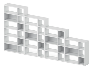 RIGA - Open Modular melamine office shelving - Cabinet by DVO