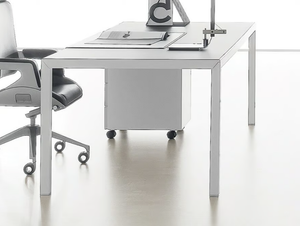 RYM - Sectional extruded aluminium and melamine office desk - Desk by DVO