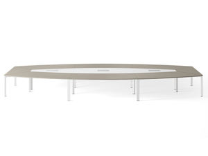 SPECIAL TABLE - Modular melamine and metal meeting table - Table by DVO
