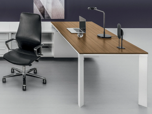 VERTIGO - Sectional extruded aluminium and melamine office desk - Desk by DVO