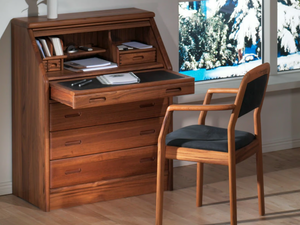 1156M - Wooden secretary desk - Desk by Dyrlund