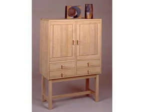 KURT ØSTERVIG - Wooden highboard with drawers - drawer by Dyrlund