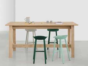 BASIS - Rectangular oak high table - Table by E15