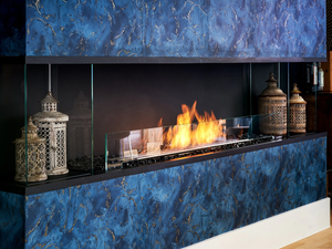 FLEX 104BY.BX2 - Bioethanol steel Fireplace insert with Panoramic Glass - Other by EcoSmart Fire