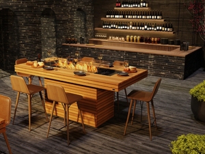 GIN 90 (BAR) - Indoor/Outdoor freestanding bioethanol or gas fireplace - Other by EcoSmart Fire