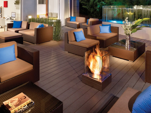 MINI T - Bioethanol freestanding stainless steel fireplace - Other by EcoSmart Fire