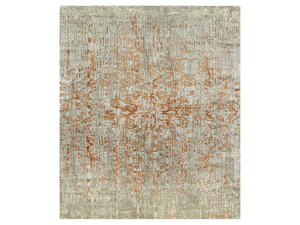AZALÉE CAJUN - Rectangular handmade silk rug - Rug by Edition Bougainville