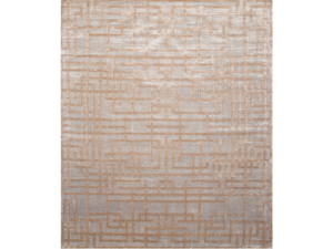 CHAPLIN LATTE - Rectangular handmade silk rug - Rug by Edition Bougainville