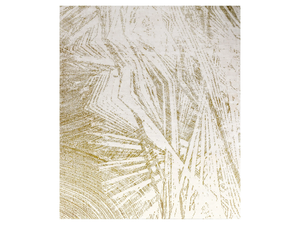 PALM BRASS - Rectangular handmade silk rug - Rug by Edition Bougainville