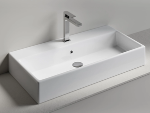BOX 80 - Countertop rectangular washbasin - Washbasin by Edoné by Agorà