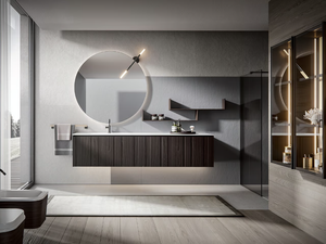 EOS 006 - Wall-mounted vanity unit - Washbasin cabinet by Edoné by Agorà