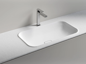 GOCCIA - Inset rectangular washbasin - Washbasin by Edoné by Agorà