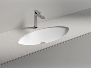 OCCHIO 90 - Oval undermount washbasin - Washbasin by Edoné by Agorà