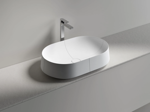 OLIMPIA 65 - Oval countertop washbasin - Washbasin by Edoné by Agorà