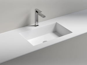 QUADRA - Inset rectangular washbasin - Washbasin by Edoné by Agorà