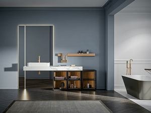 REA 003 - Single washbasin countertop - Washbasin by Edoné by Agorà