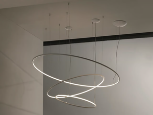 LANCIA TONDA SYSTEM - LED aluminium pendant lamp - Ceiling lamp by EGOLUCE