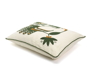 CRISTOBAL - Embroidered linen cushion - Furniture accessories by Élitis