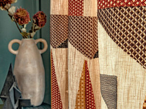 ESCALE - CONTINENT - Embroidered fabric - Curtain by Élitis