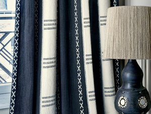 ESCALE - TERRE INCONNUE - Cotton fabric - Curtain by Élitis