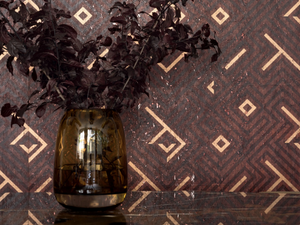 ESSENCE DE LIÈGE - LABYRINTHE - Metallic effect cork wallpaper - Wallpaper by Élitis