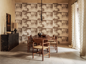 LIN PLÂTRÉ - MUSE - Fire retardant linen wall fabric - Wallcovering by Élitis