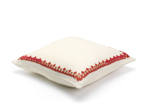 MAYA - Square embroidered linen cushion - Furniture accessories by Élitis